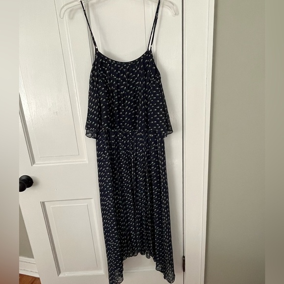 girl. By Band of Outsiders Ditsy Tulip Print 100% Silk Dress Size 0 Boho Summer - Picture 8 of 14